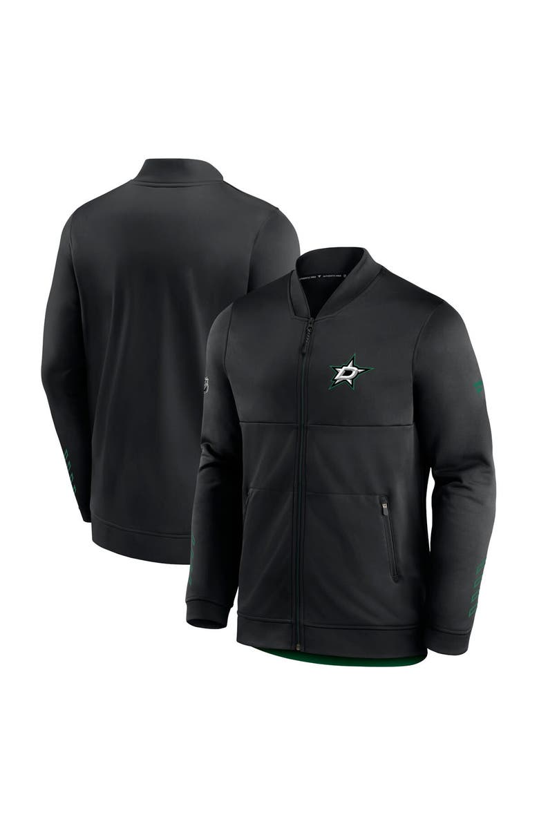 FANATICS Men's Fanatics Branded Black Dallas Stars Locker Room Full-Zip Jacket, Main, color, 