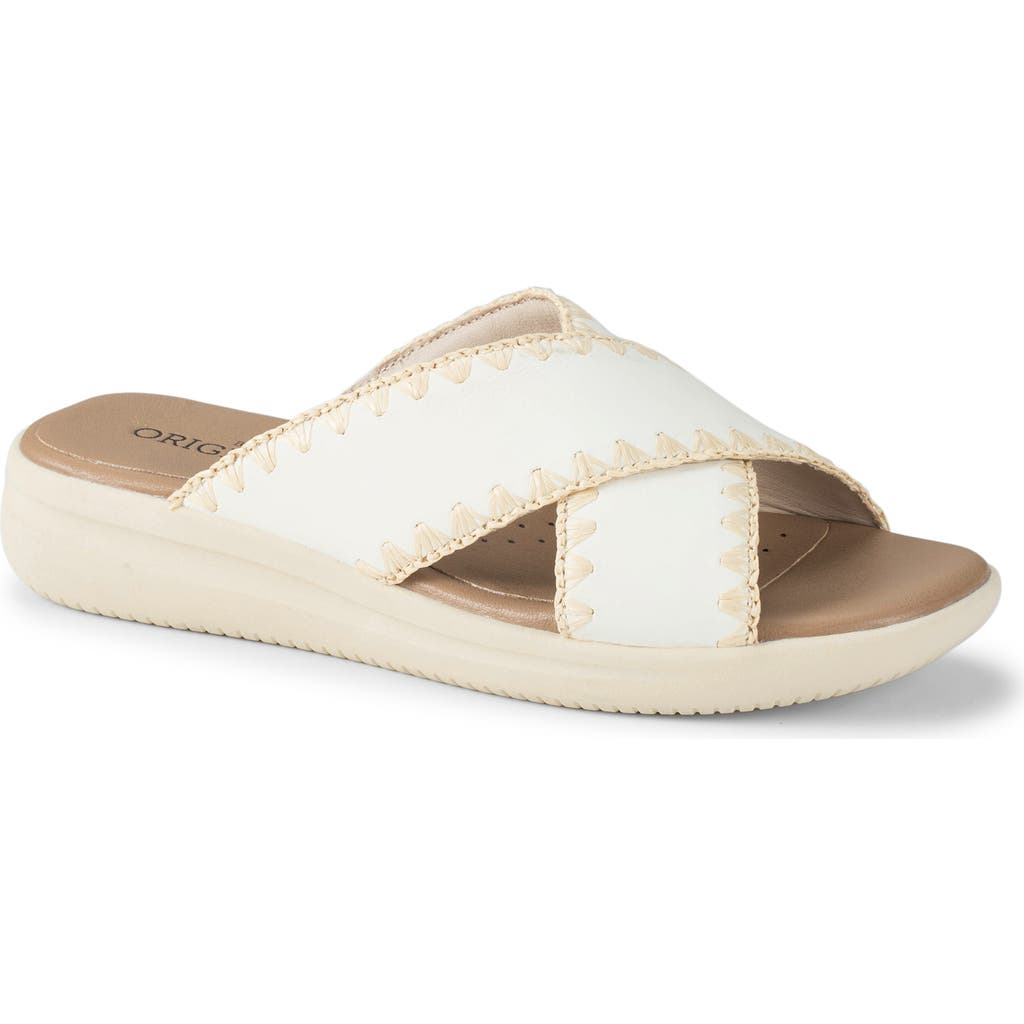 Baretraps Dolinda Slide Sandal In Off White Leather