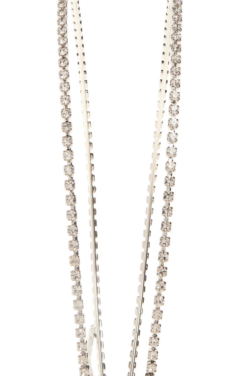 LELET NY Vera Double Row Crystal Embellished Headband, Alternate, color, Crystal
