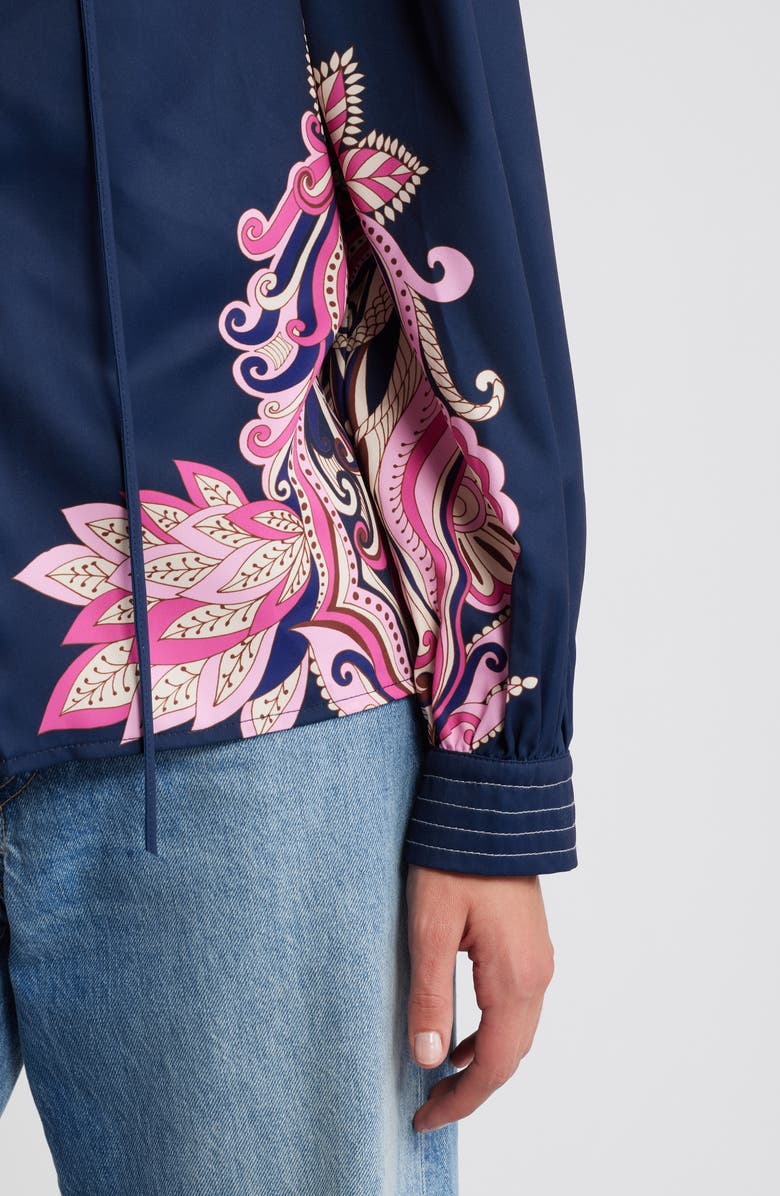 CIEBON Rue Border Print Tunic Top, Alternate, color, 