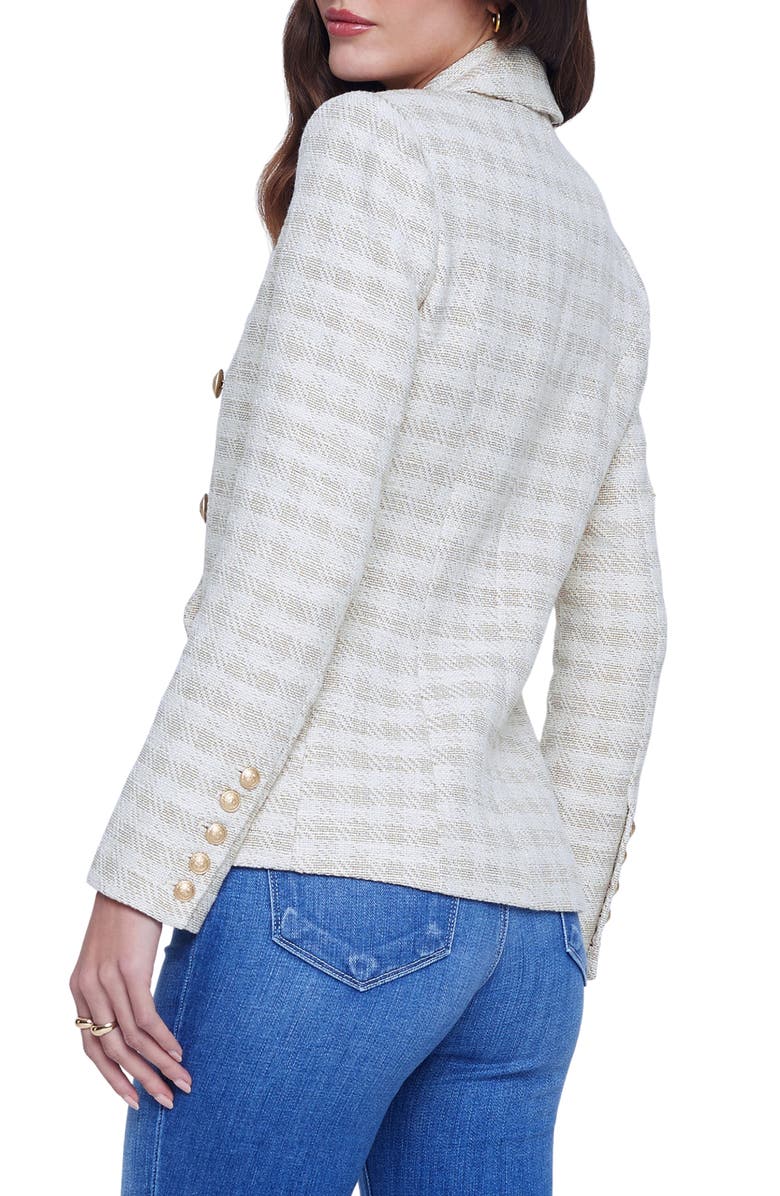 L'AGENCE Kenzie Double Breasted Blazer, Alternate, color, 