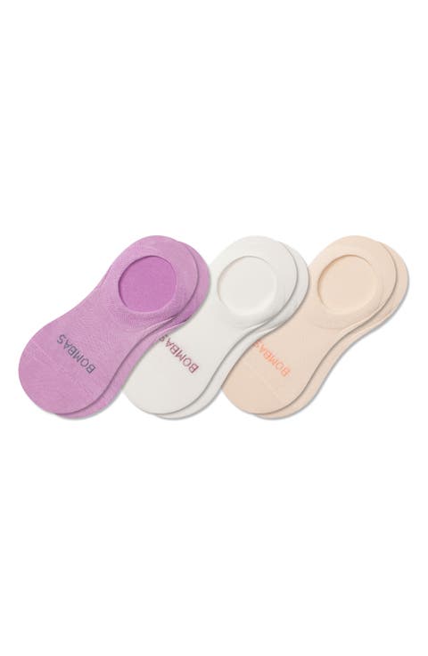 Assorted 3-Pack Lightweight No-Show Socks
