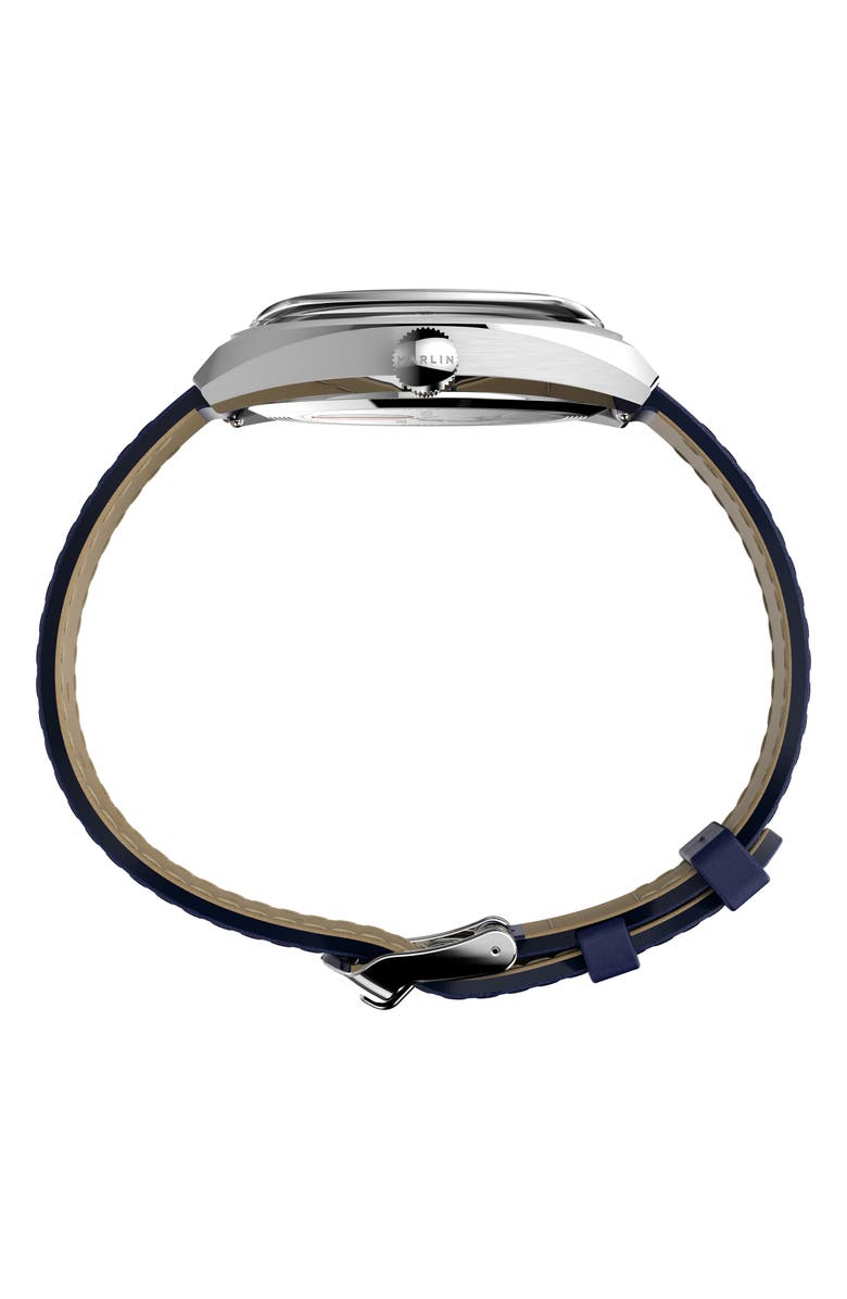 Timex<sup>®</sup> Marlin Automatic Leather Strap Watch, 39mm, Alternate, color, 