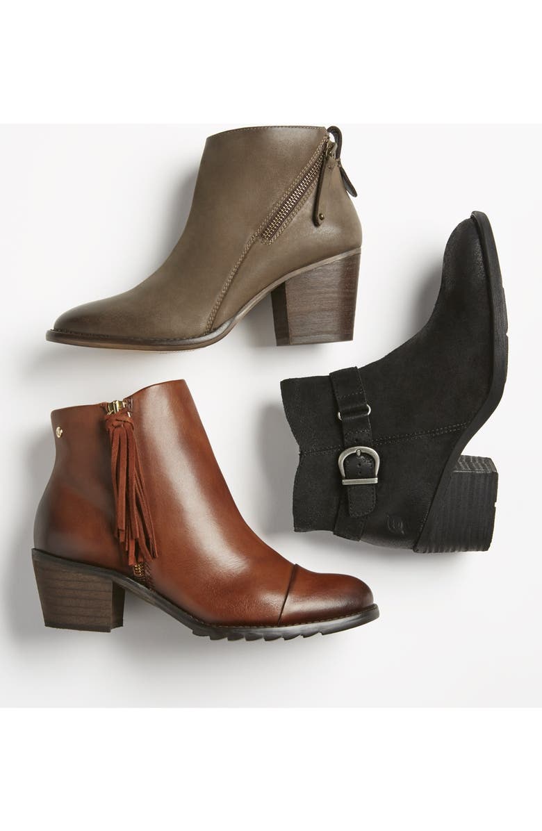 Børn 'Adia' Block Heel Bootie, Alternate, color, Amarena Distress Leather