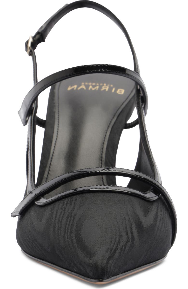 Alexandre Birman Tita Moiré Pointed Toe Slingback Pump, Alternate, color, Black