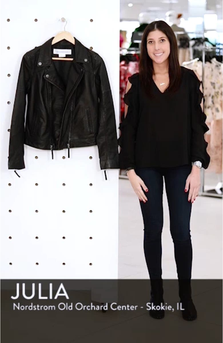 Leather Moto Jacket, sales video thumbnail