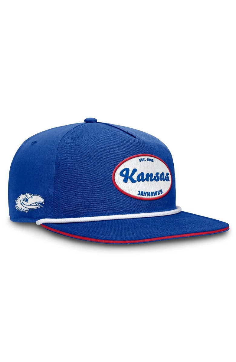 TOP OF THE WORLD Men's Top of the World Royal Kansas Jayhawks Iron Golfer Adjustable Hat, Alternate, color, Royal