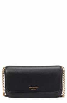 ava leather wallet on a chain