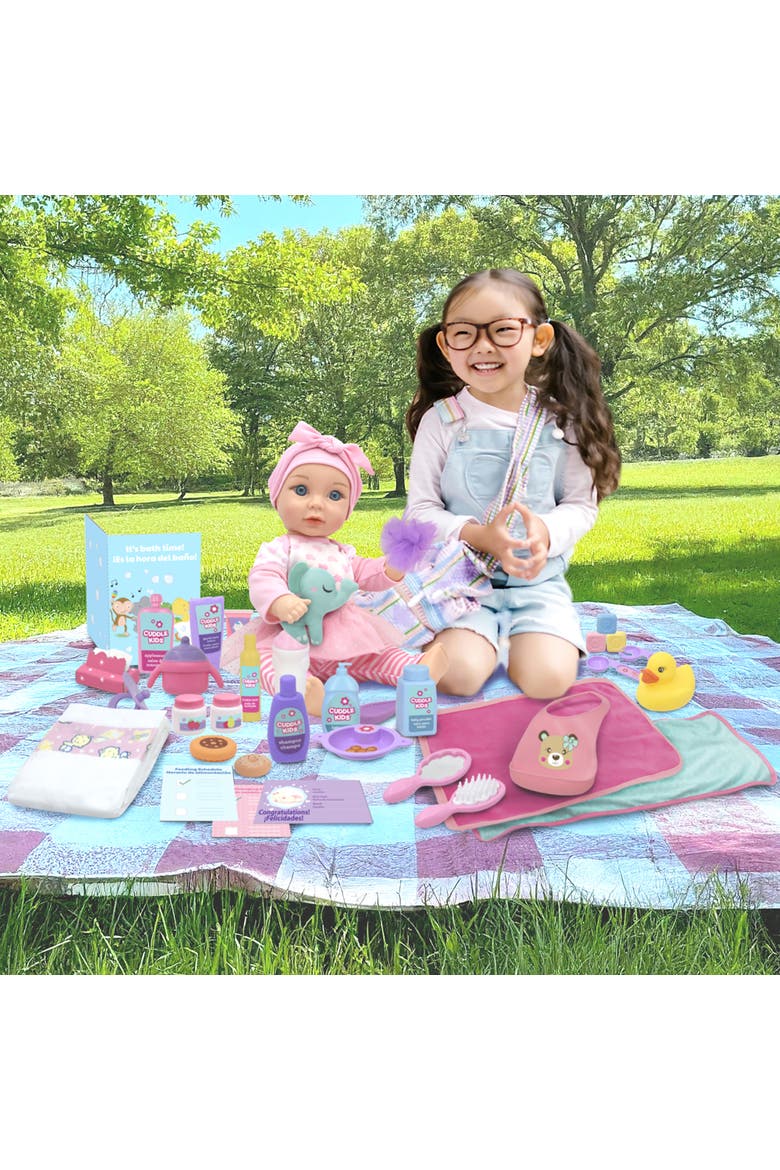 Love N' Feed Playset 15" Baby Doll, Alternate, color, Multicolored