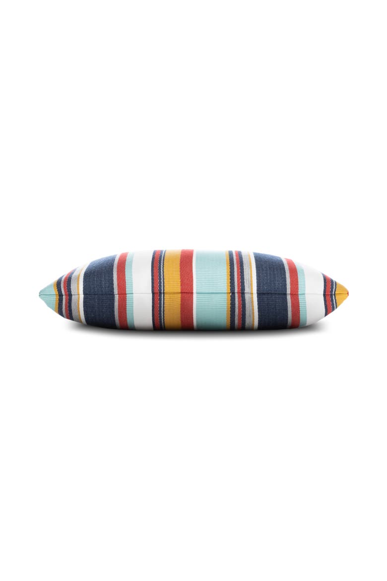 Sicily Stripe Indoor & Outdoor Woven Accent Pillow, Alternate, color, Multi