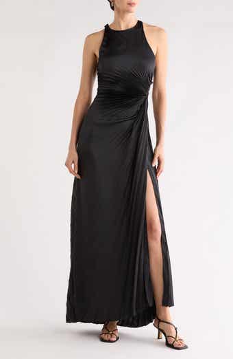 A.L.C. Reagan Sleeveless Pleated Satin Gown