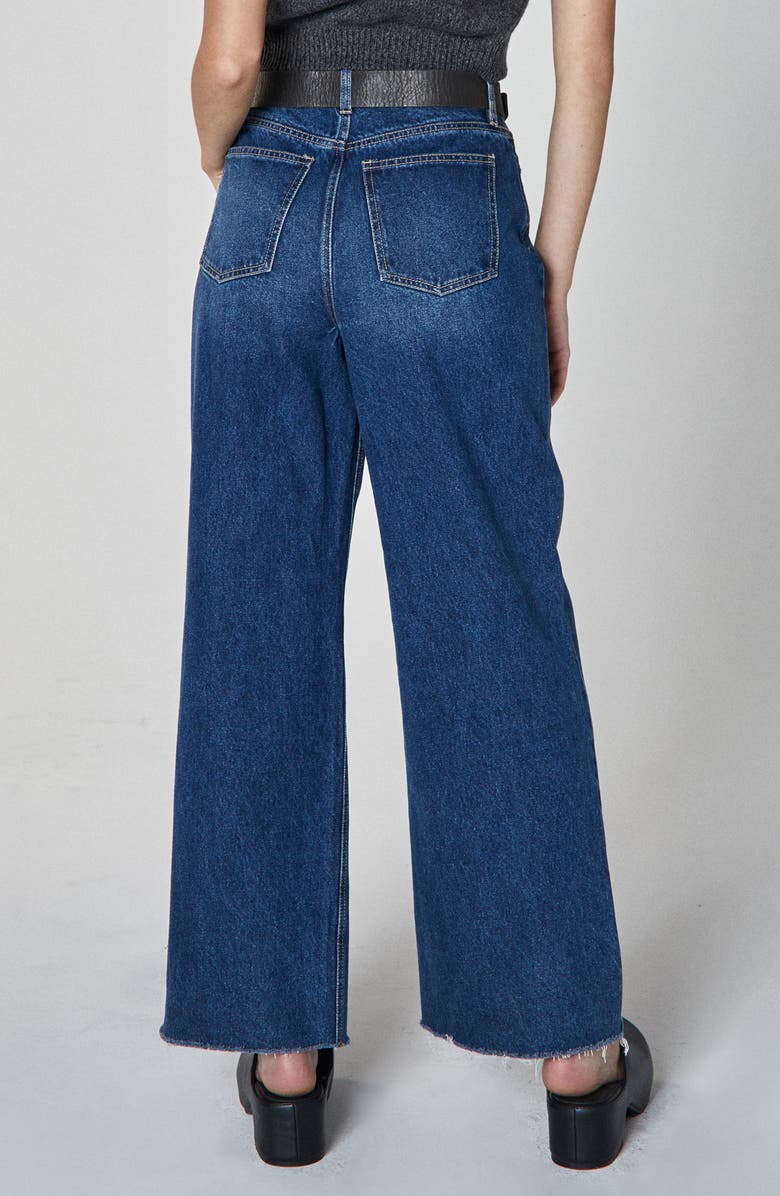 Unpublished Este Super High Waist Wide Leg Jeans, Alternate, color,