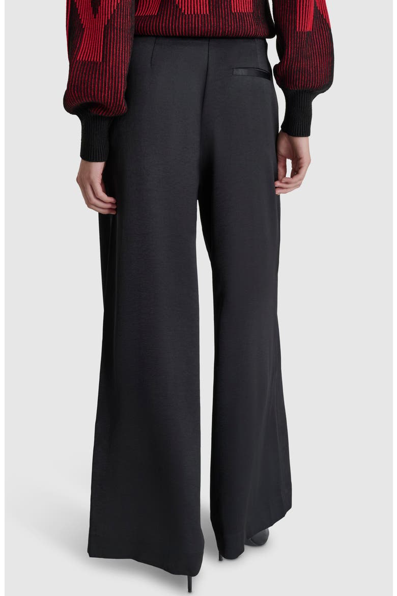 Pintuck Wide Leg Pants, Alternate, color, BLACK