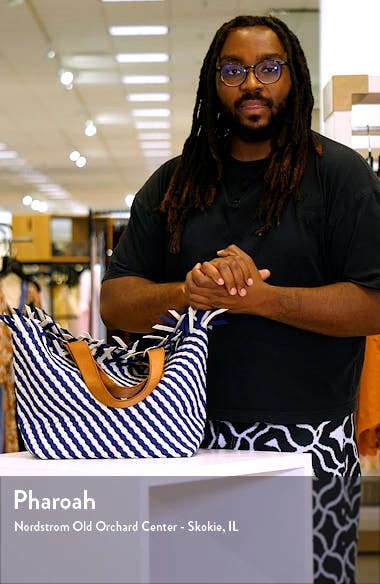環境に配慮した★NAGHEDI★Havana Medium Tote Striped Havana Medium Tote Striped | Venice