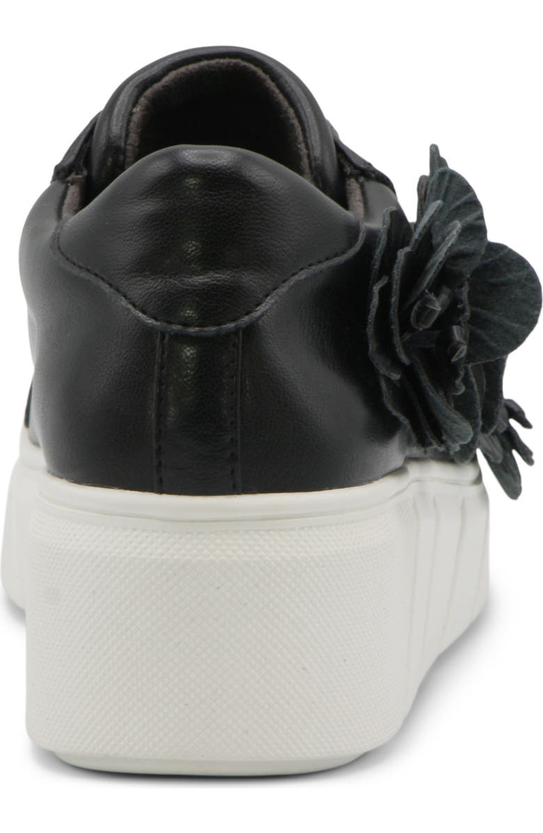 Charles David Rachelle Floral Embellished Wedge Sneaker, Alternate, color, Black