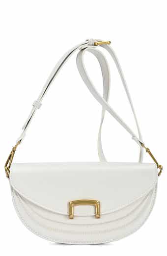 Madison West Buckle Half Moon Crossbody Bag