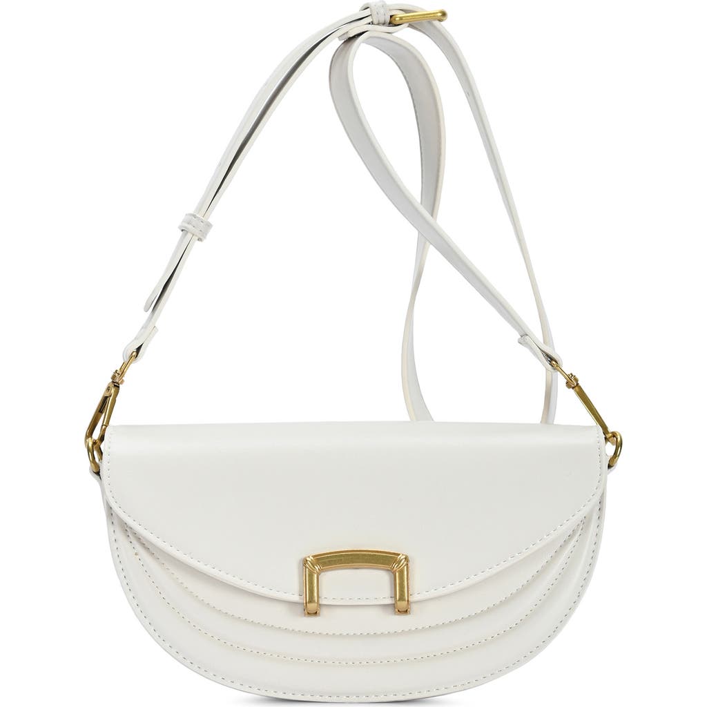 Madison West Buckle Half Moon Crossbody Bag