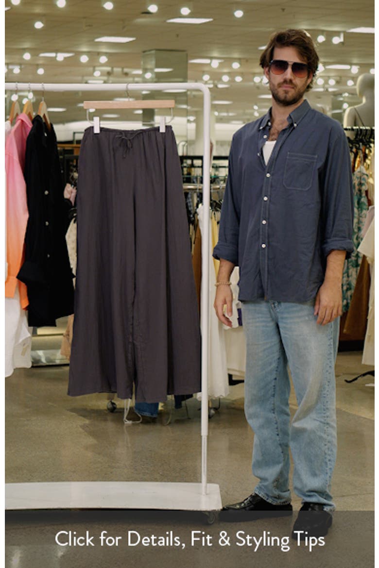 Crinkled Wide Leg Trousers video
