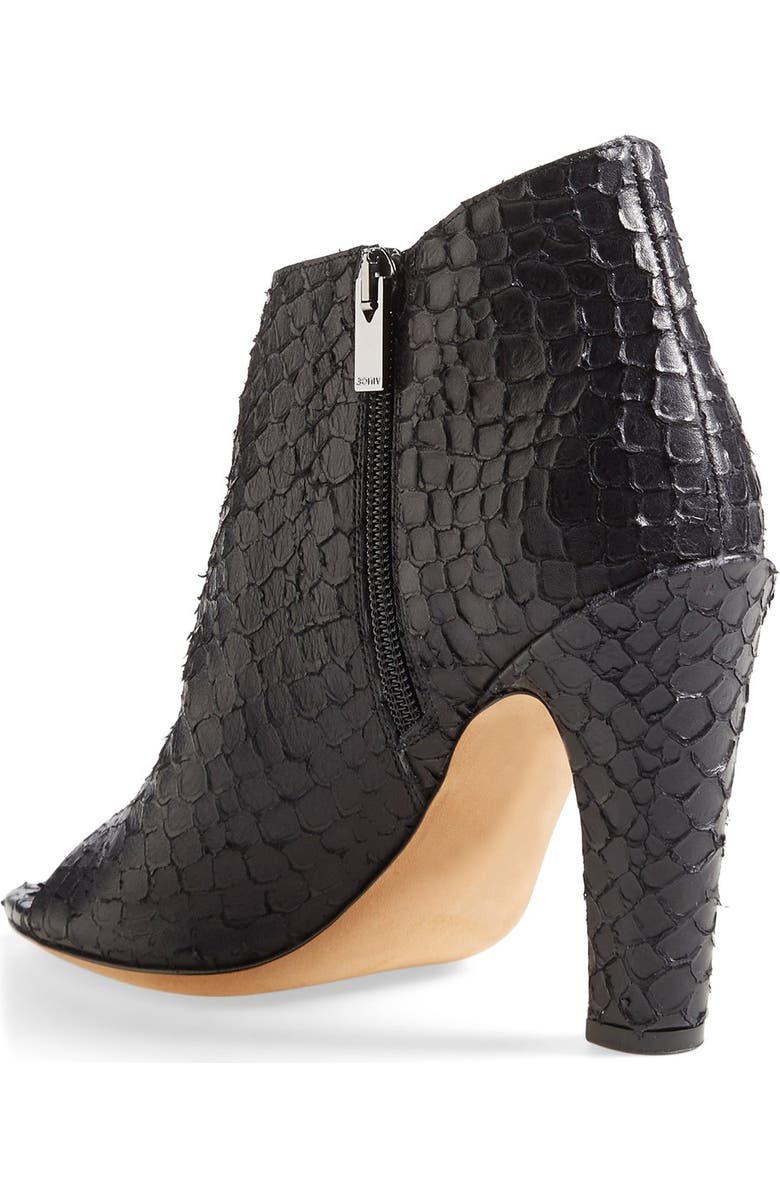 Vince 'Sierra' Snake Embossed Leather Bootie, Alternate, color,