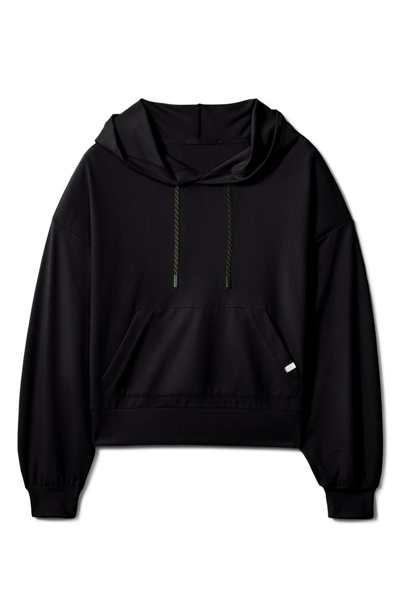 Rhone Ripple Hoodie, Alternate, color, Black