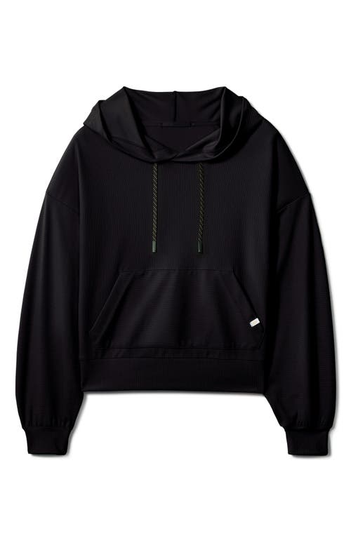 Rhone Ripple Hoodie In Black