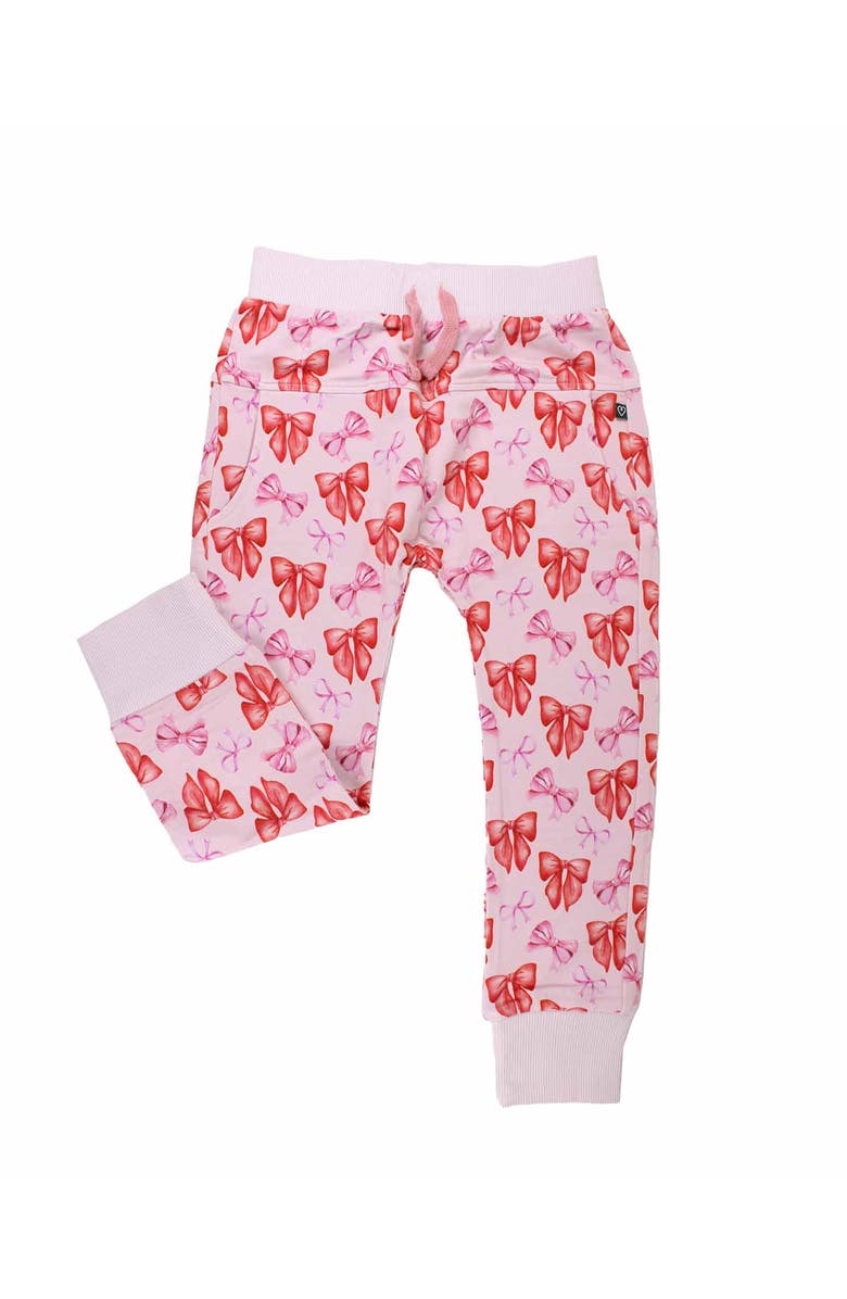 Lev Baby Catalina Bow Jogger, Main, color, Pink