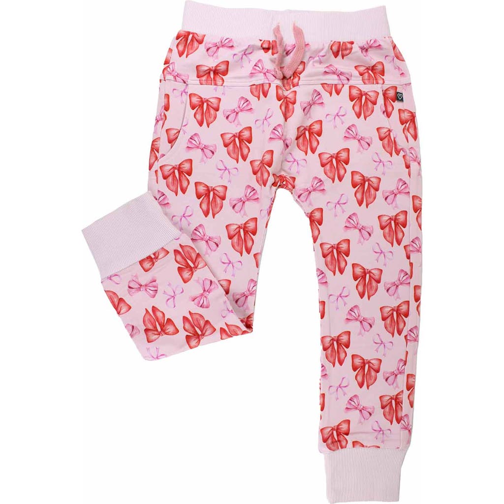 Lev Baby Catalina Bow Jogger In Pink