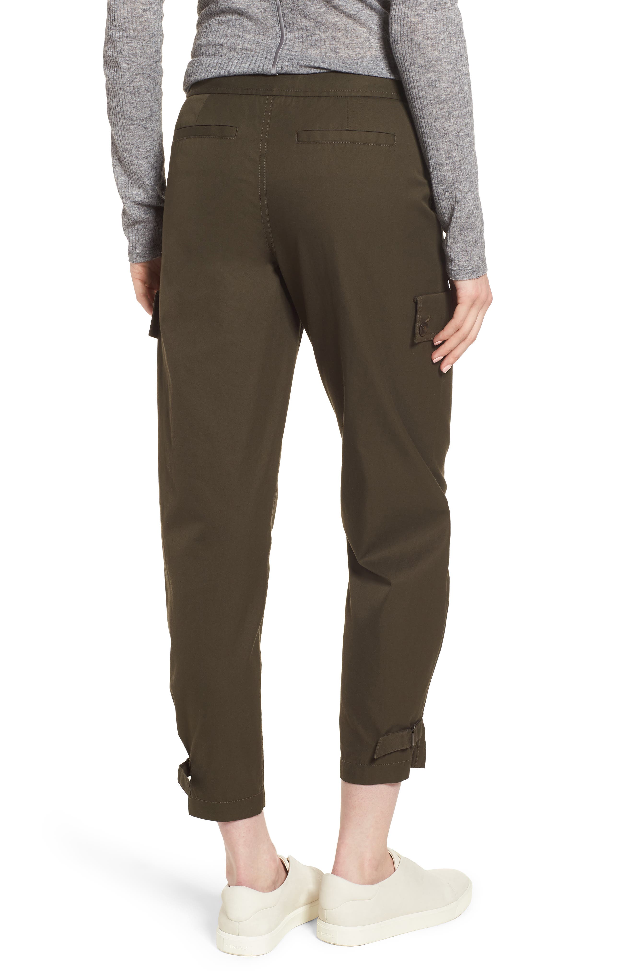 Nordstrom Signature Tab Over Cotton Utility Pants (Women) | Nordstromrack