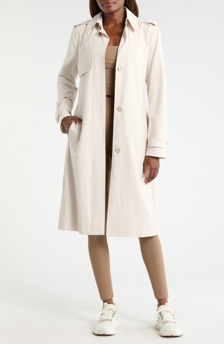 MPG Ripstop Tench Coat, Main, color, Moonbeam