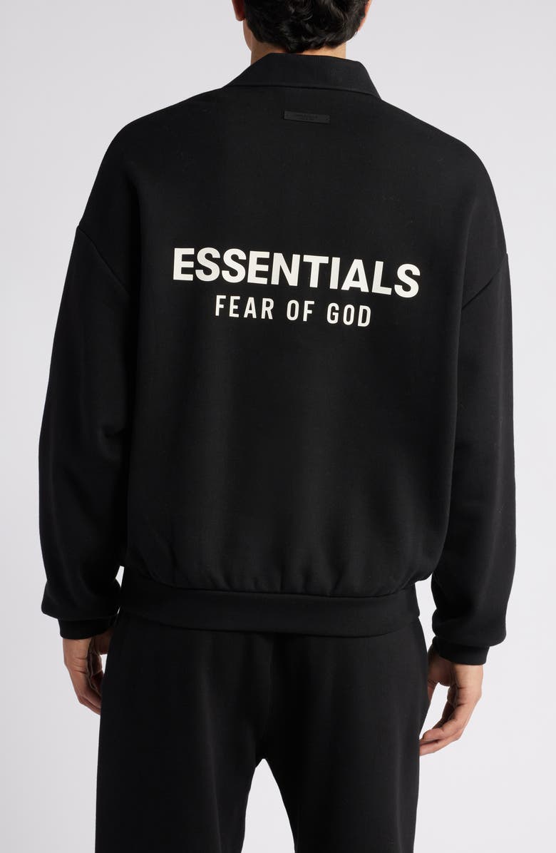 Fear of God Essentials Johnny Collar Fleece Sweatshirt, Alternate, color, 