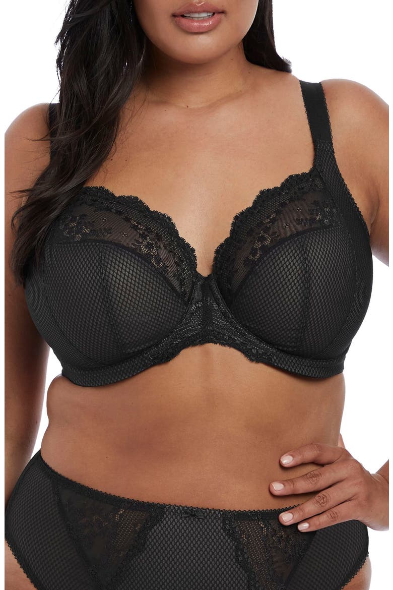 Charley Full Figure Underwire Convertible Plunge Bra, Main, color, BLACK