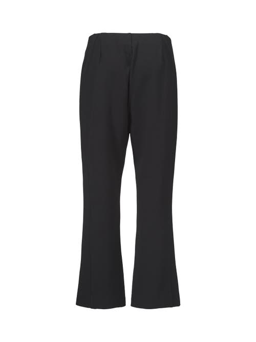 Masai Copenhagen Mapaba High Waisted Flared Crop Pants In Black