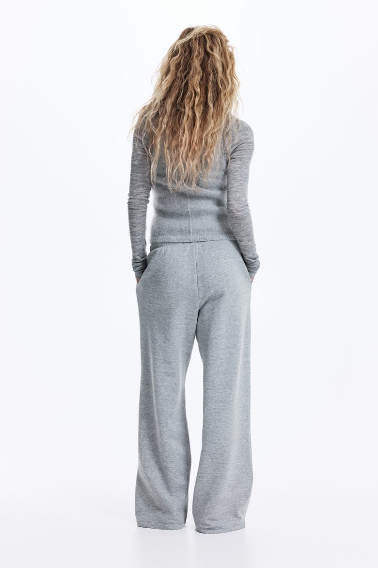 Wide Joggers, Alternate, color, Gray melange