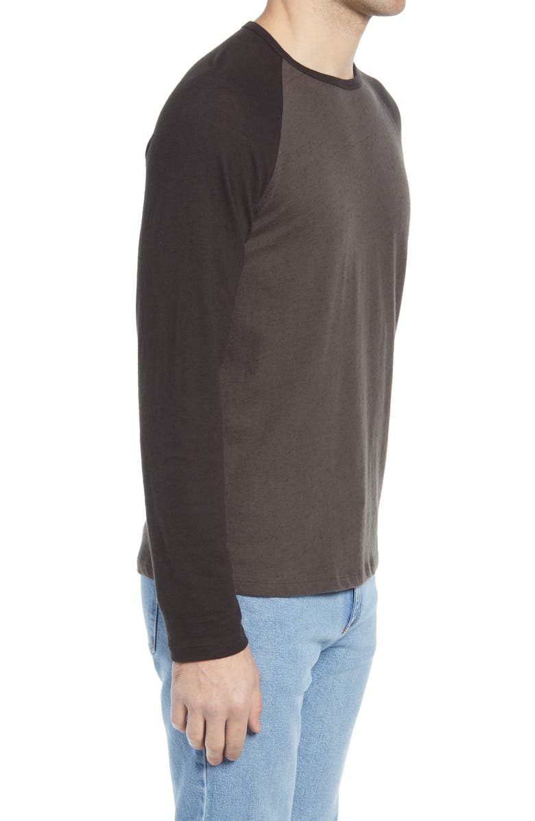 Billy Reid Cotton & Linen Baseball T-Shirt, Alternate, color, 