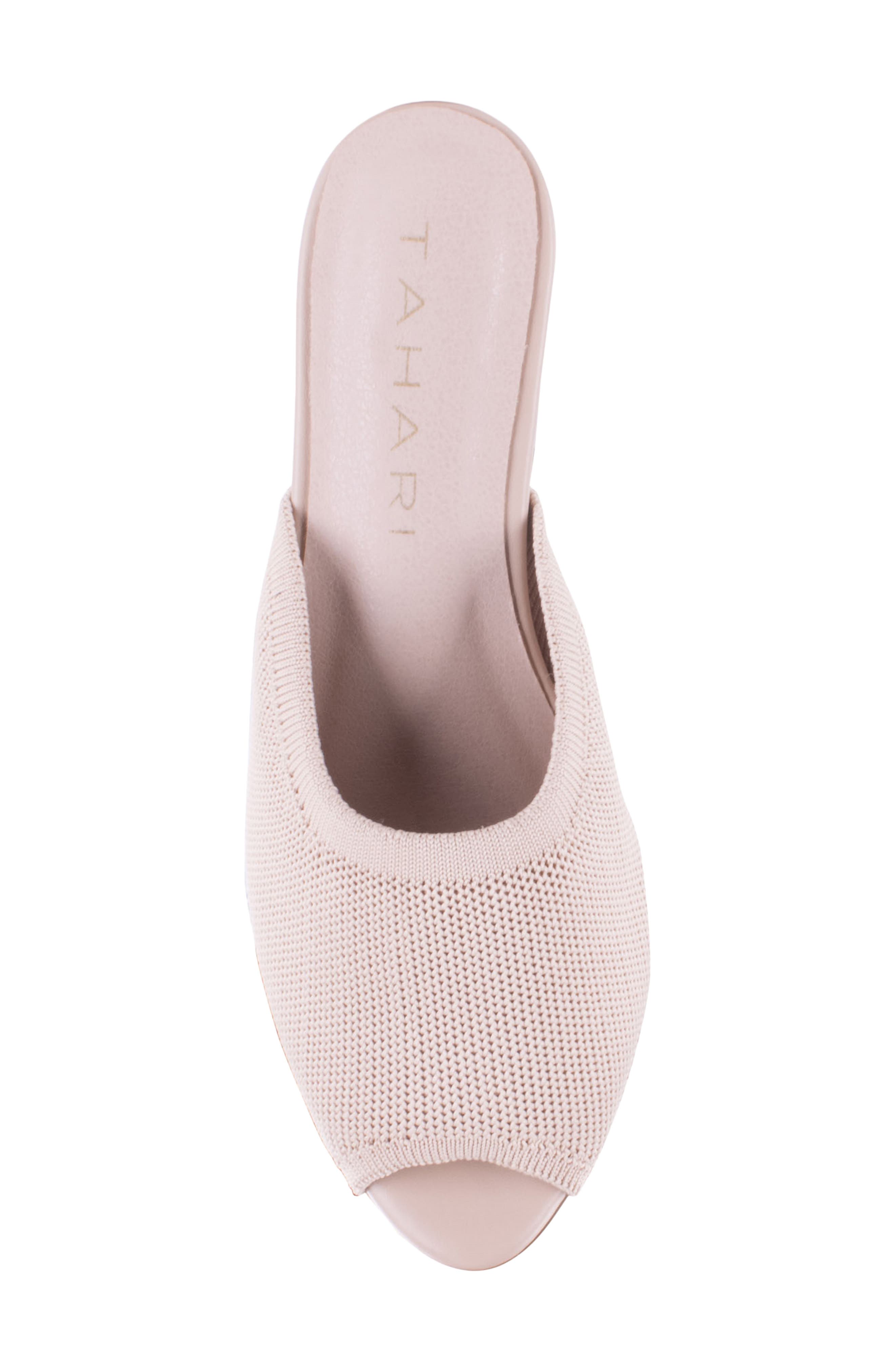 Maui Peep Toe Kitten Heel Slide Sandal, Alternate, color, NATURAL