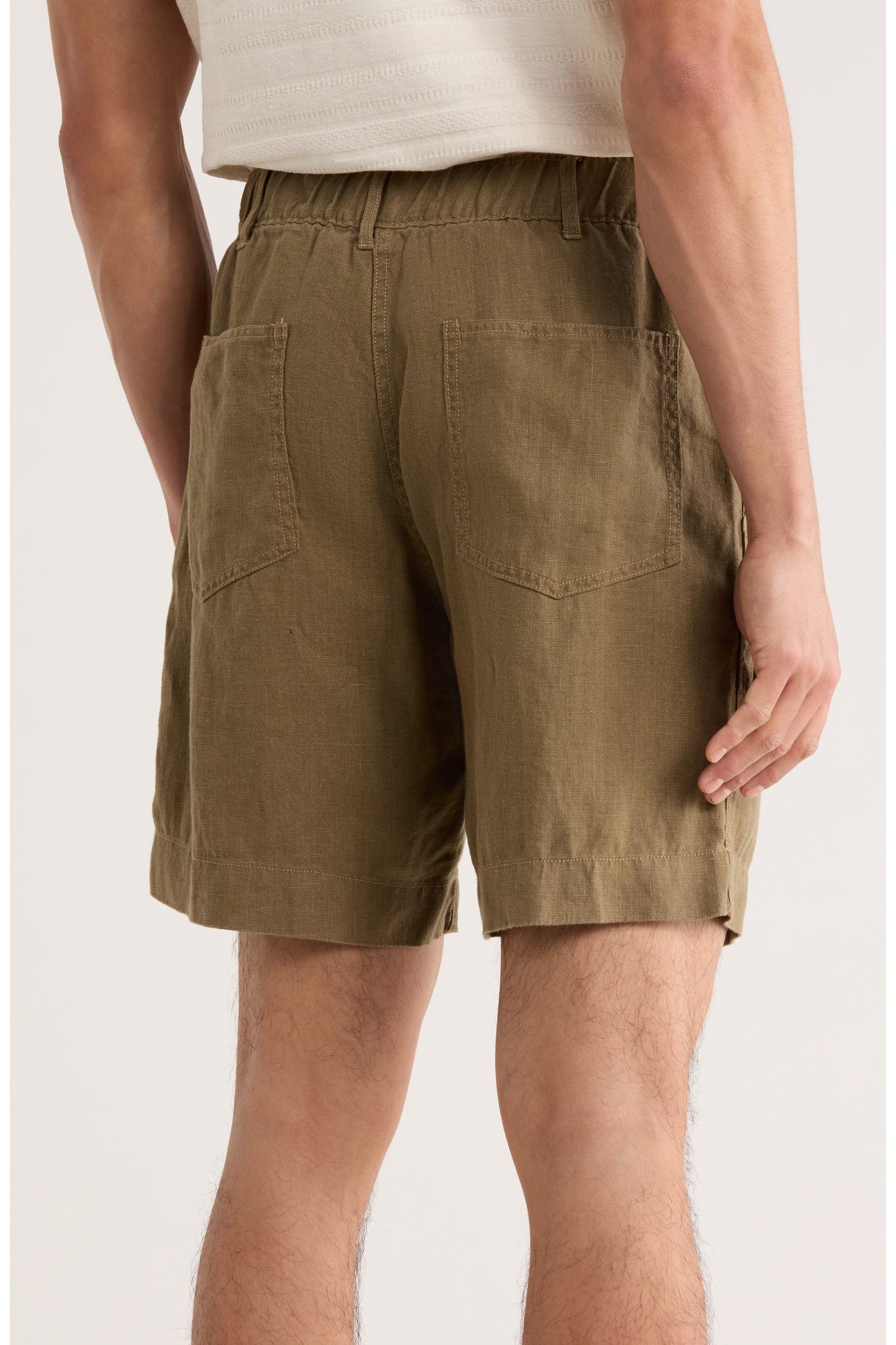 Clean Line N Rack BUCK MASON Loomed Linen Shorts (Men) | Nordstromrack