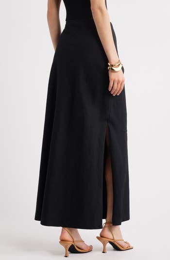 Linen Blend Skirt