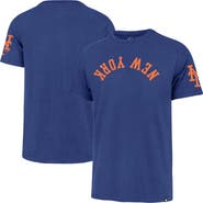'47 Men's '47 Royal New York Mets Upside Down Two-Peat Franklin T-Shirt