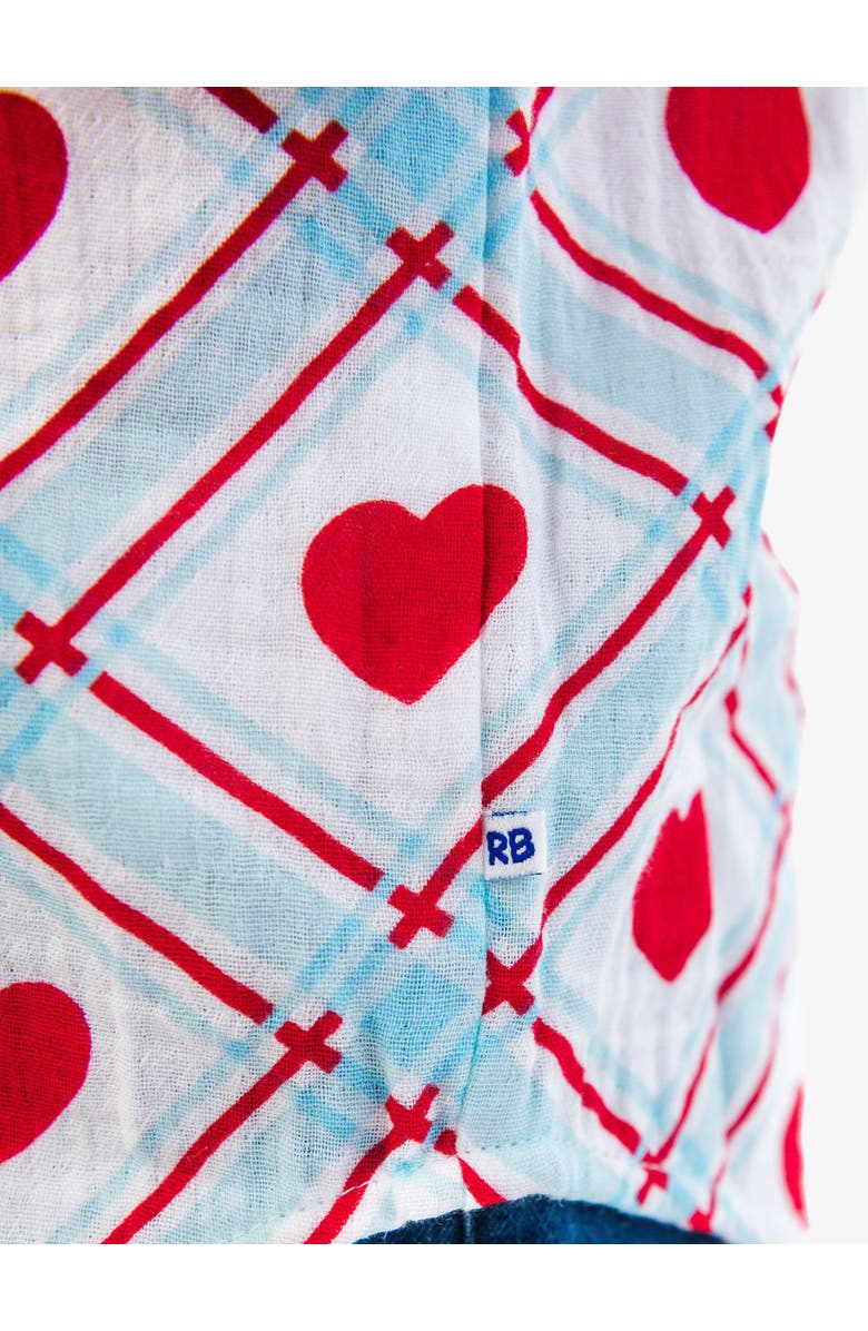 RuggedButts Cotton Gauze Long Sleeve Button Down Shirt, Alternate, color, Blue Sweetheart Plaid