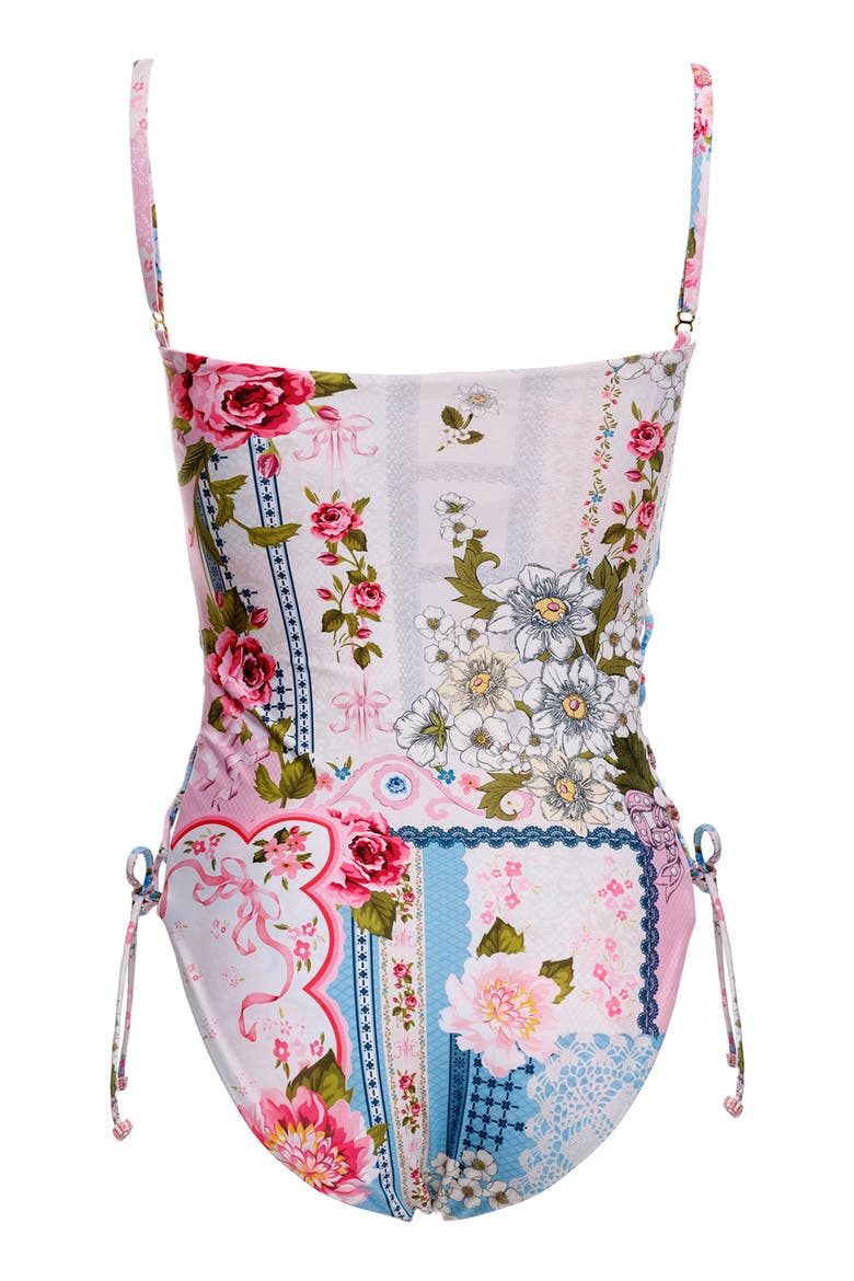 Mariel Meraki One-Piece Swimsuit, Alternate, color, PINK MULTICOLOR