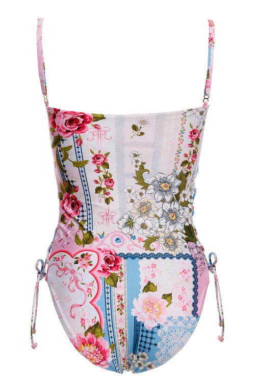Agua Bendita Mariel Meraki Reversible One-piece Swimsuit In Pink Multicolor