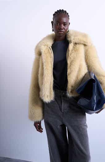 Topshop Faux Fur Bomber Jacket