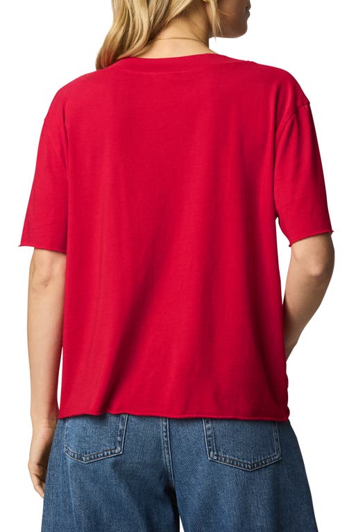 Splendid Kacey V-neck T-shirt In Red