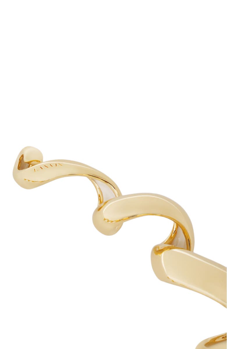 Lanvin MÉLODIE RIBBON NECKLACE, Alternate, color, Gold/Moon