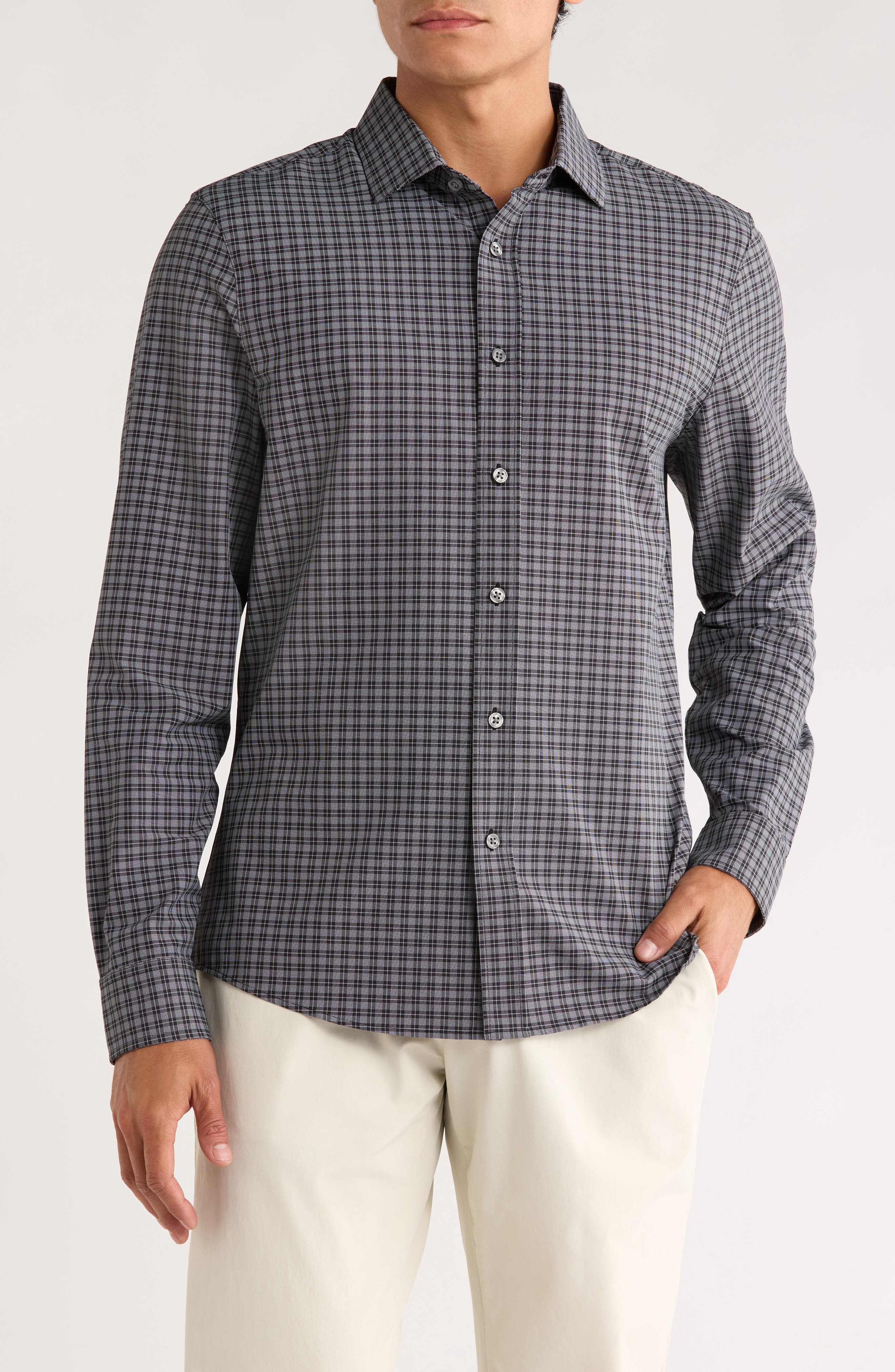 Rhone State of Mind Slim Fit Button-Up Shirt State of Mind Slim Fit Button-Up Shirt