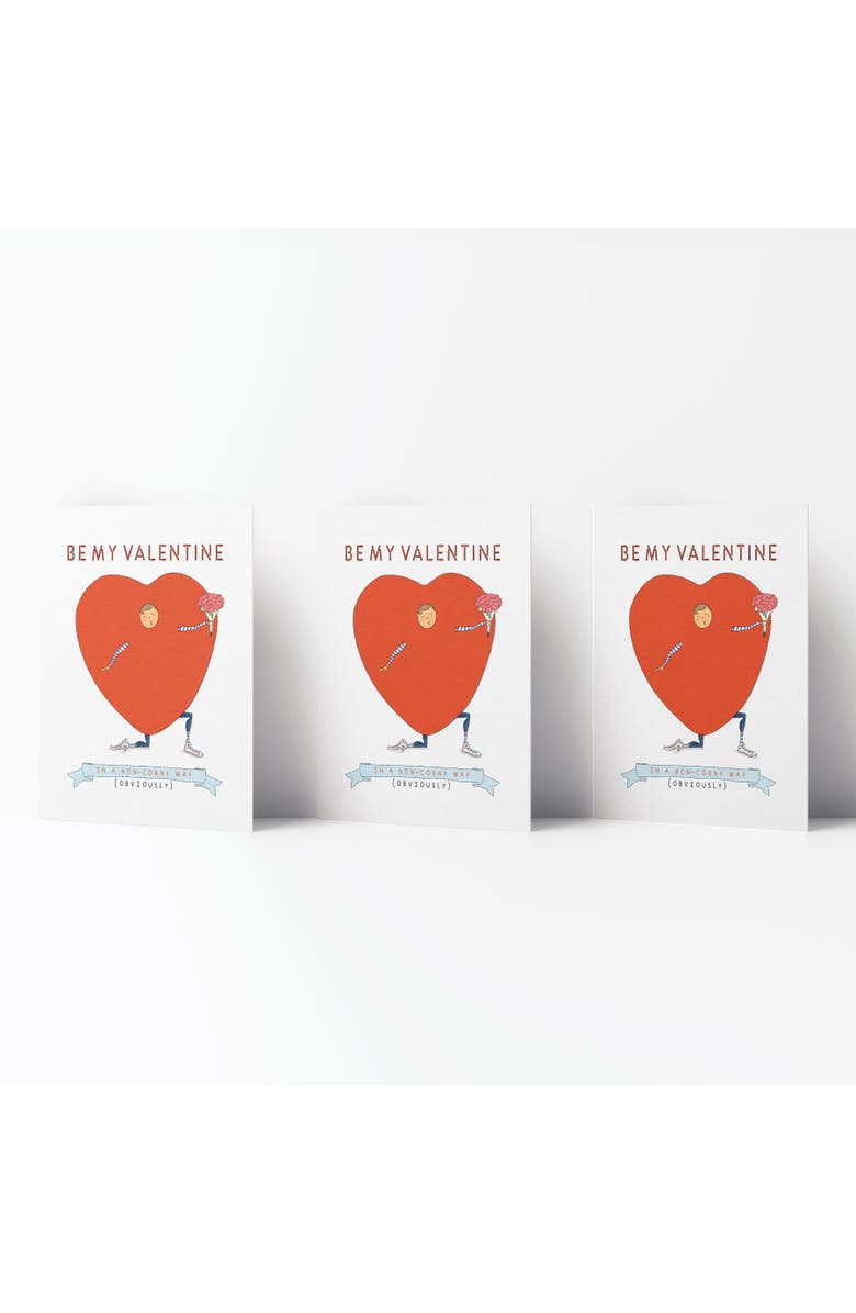 Ramus & Co Love/Valentine's Greeting Card Pack (3ct) "Valentine In A Non Corny Way", Main, color, Multi-Pack