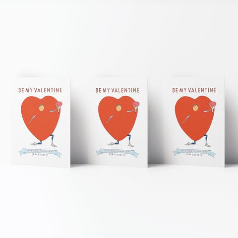 Love/Valentine's Greeting Card Pack (3ct) "Valentine In A Non Corny Way"