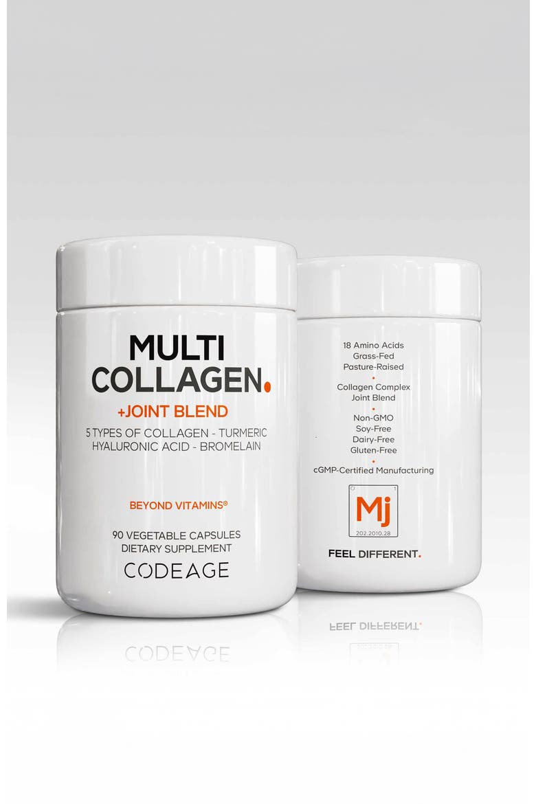 Multi Collagen Protein + Joint Blend Supplement, Alternate, color, White