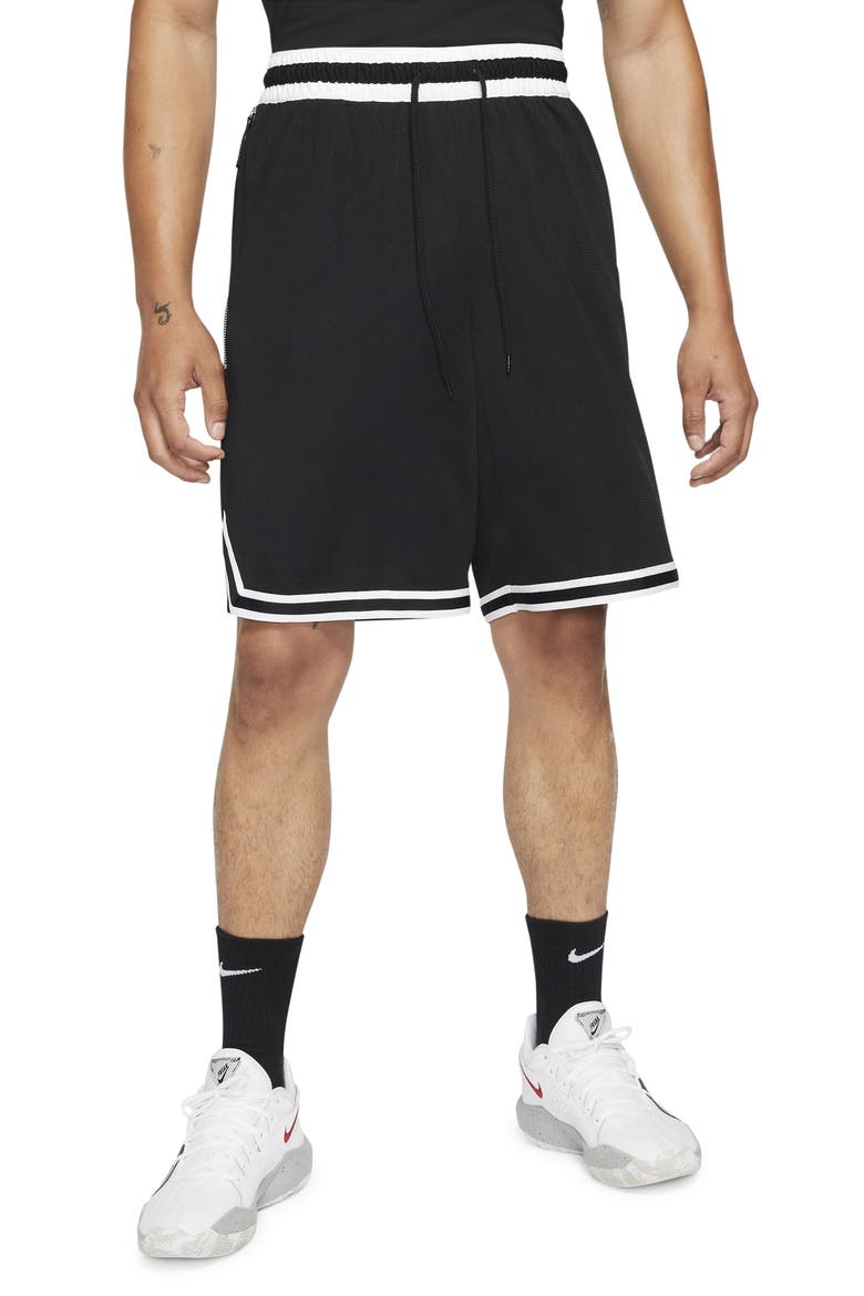 DNA Dri-FIT Basketball Shorts, Main, color, BLACK/ WHITE