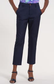 Isaac Mizrahi New York Slim Fit Ankle Cotton Pants